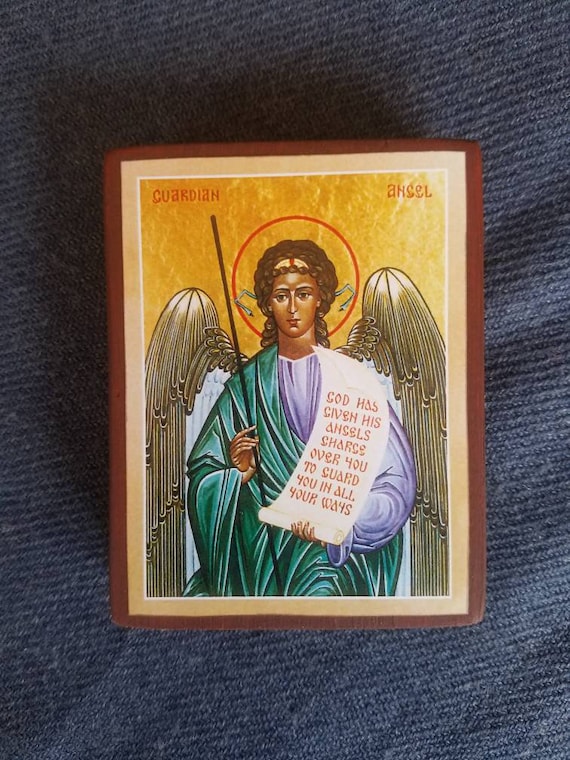 Icône de L'Ange Gardien au pont - Vente d'icônes religieuses, ange gardien  