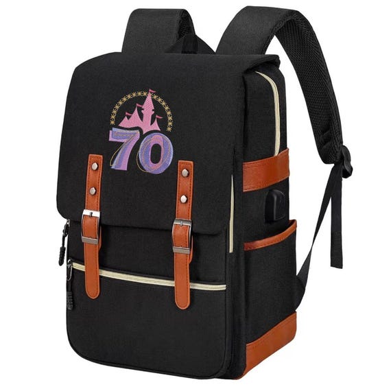 Disneyland Resort 70th Anniversary Backpack with Charm Disney Parks DLR - Disneyland 70th Celebration - Loungefly Mickey  main image 2