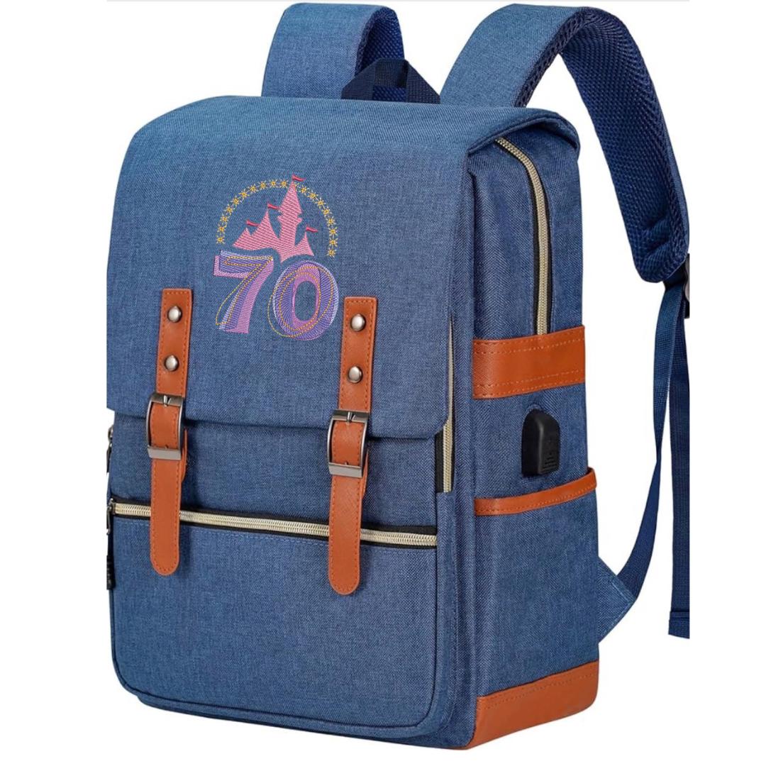 Embroidered Disney 70th Anniversary Backpack | Disneyland  display picture 1