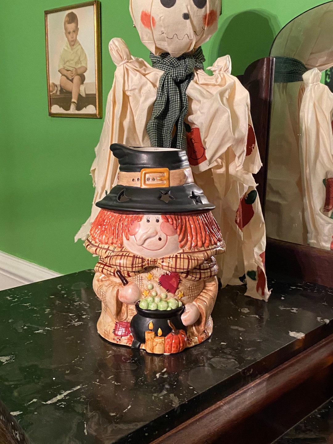Halloween Witch Candle Holder Friendly Witch Candle Holder 22 Etsy