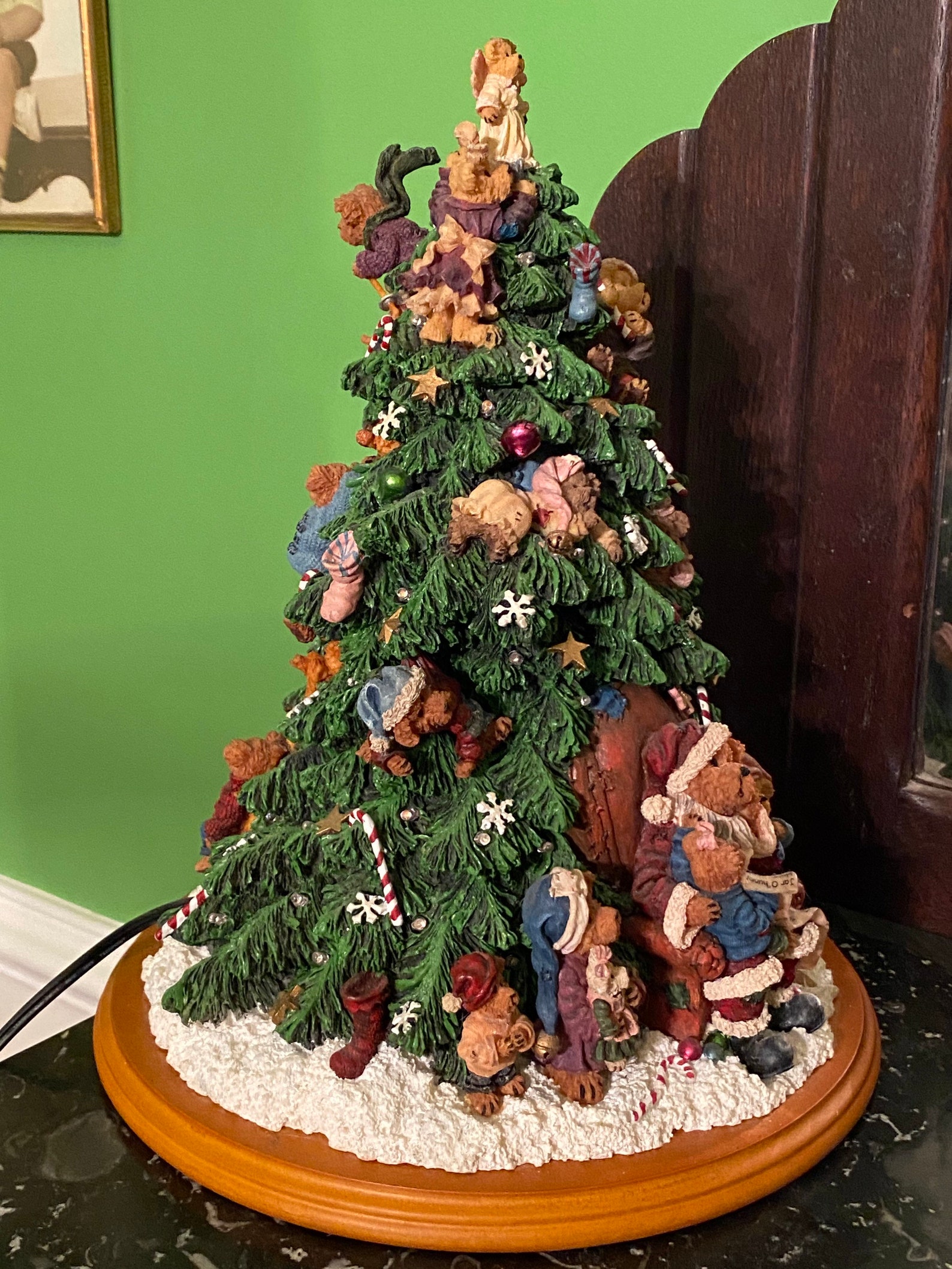Boyd's Bears Lighted Christmas Tree from The Danbury Mint | Etsy