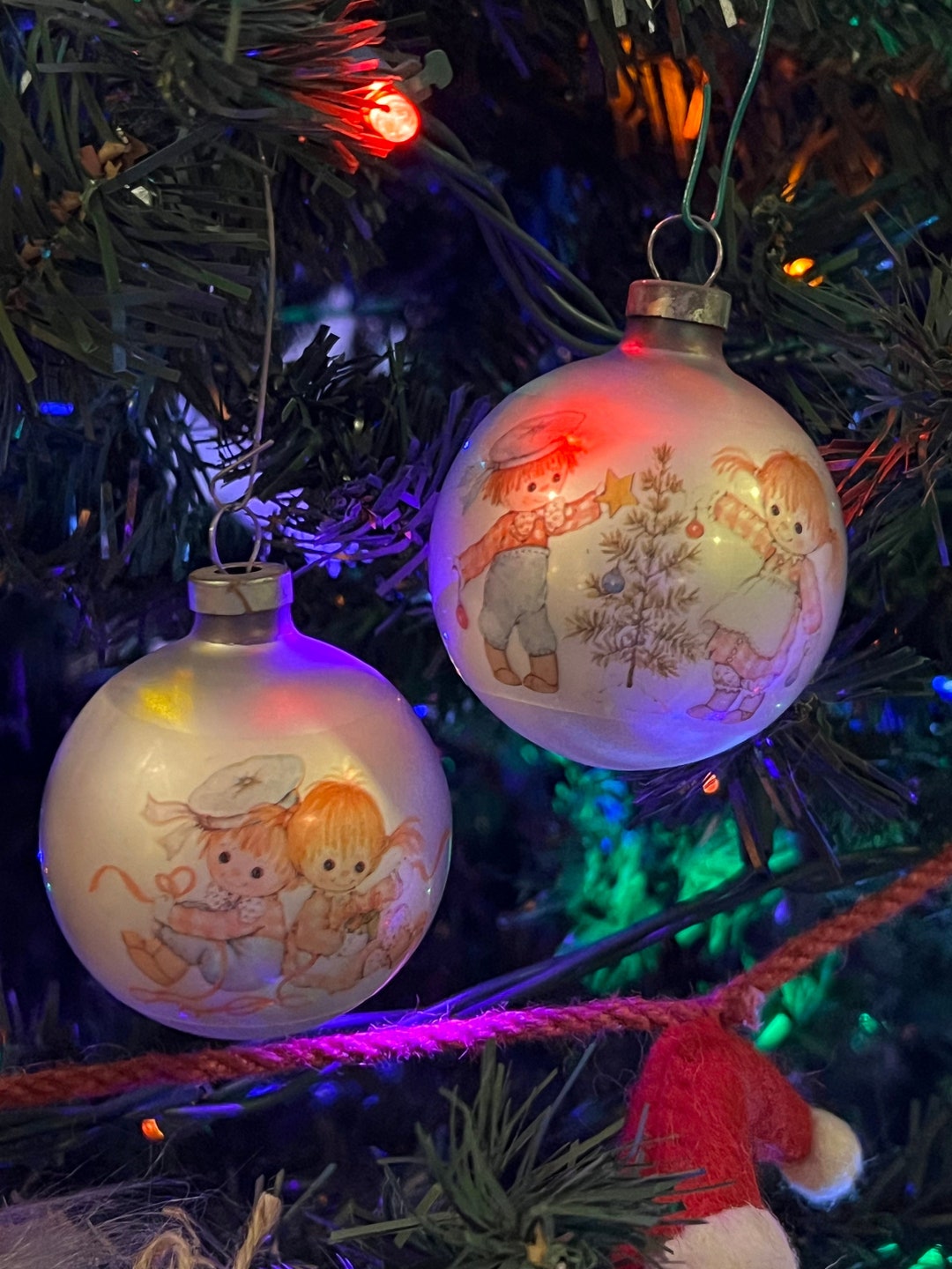 Vintage Hallmark Buttons and Bo Christmas Ornaments - Etsy