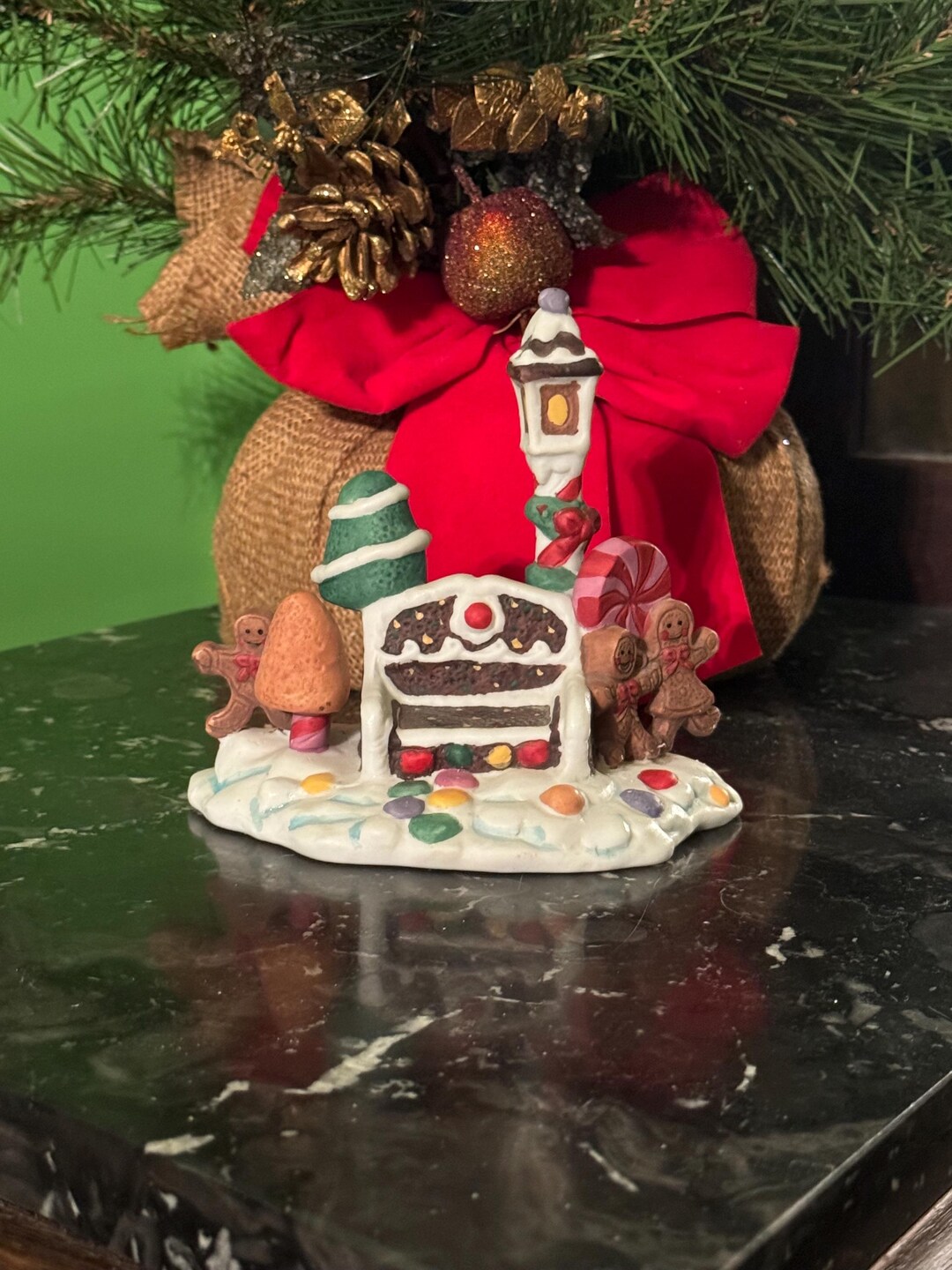 Plum Puddin' Place Park Bench, Candy Land Gingerbread Man - Etsy