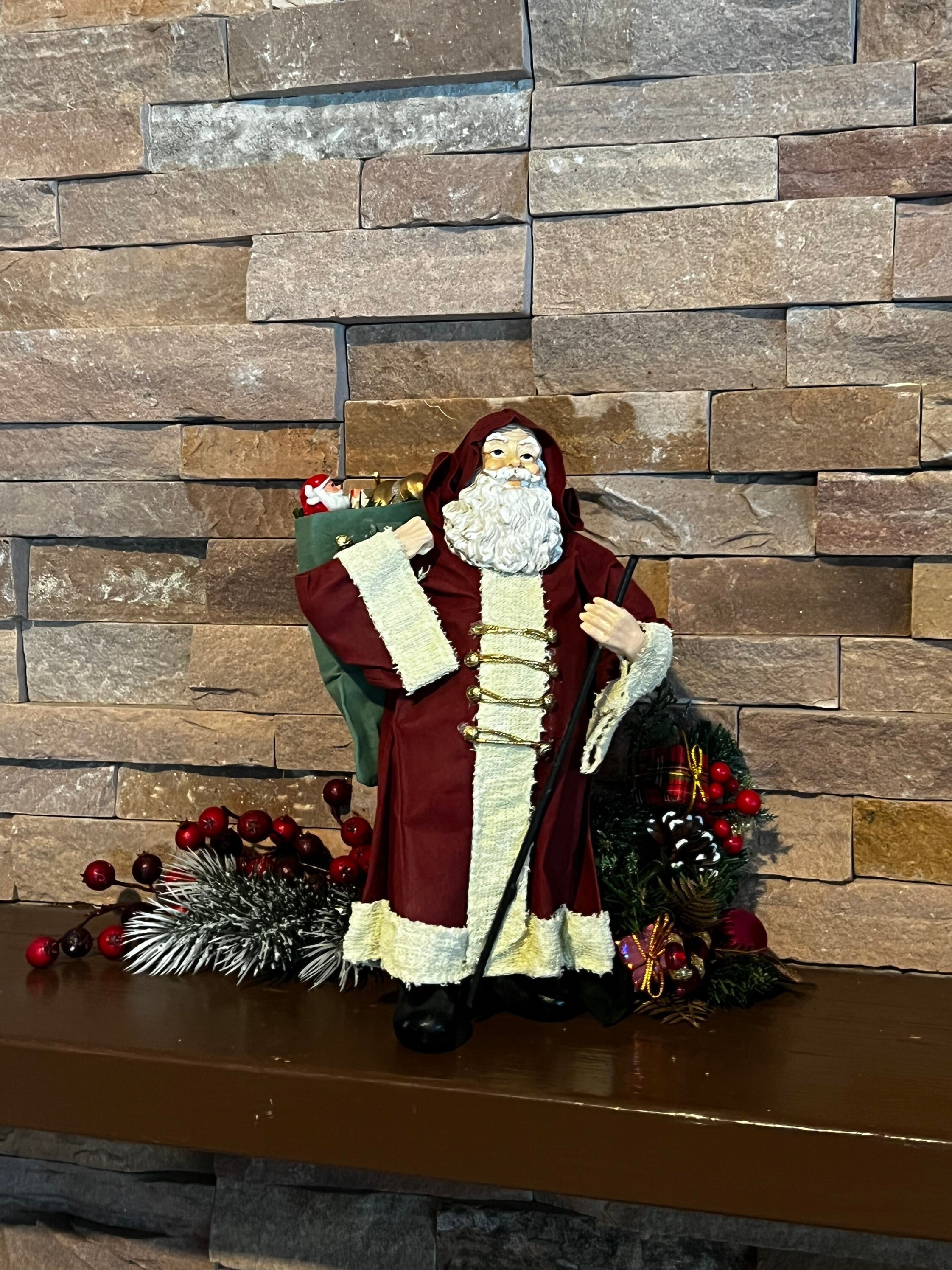 Fabric Mache Santa - Etsy