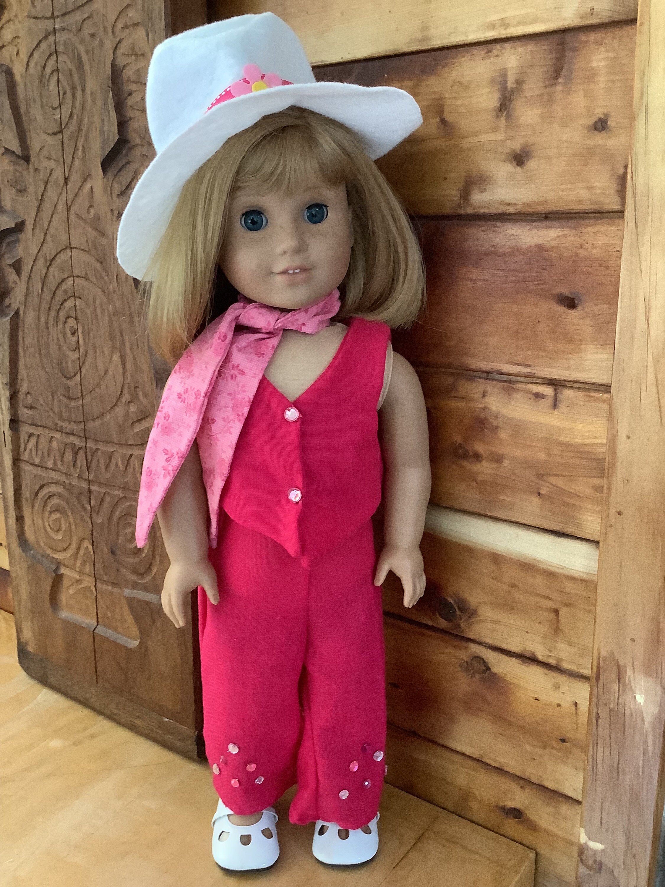 Fantasia Barbie Cowgirl Country Rosa Adulto Com Bandana