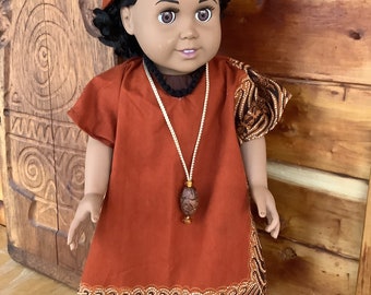 African outfit created for an 18 inch doll like American girl and like size