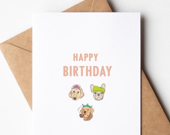 Happy Birthday | Dog Theme Card | Birthday Card | Dapper Dogs