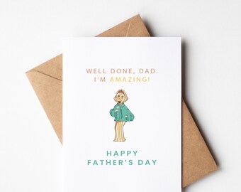Funny Father's Day Card From Daughter or Son: Dog Lover Card