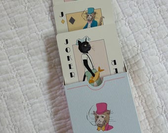 ヴィンテージ カラフル 黒猫 トランプ - 6枚セット - Etsy 日本