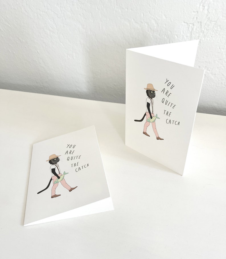 You are Quite the Catch Greeting Card Husband Birthday Card Wife Gift Fishing Gifts for Men Funny Greeting Card image 4