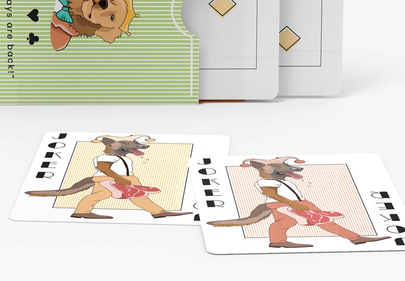 Dapper Dogs Playing Cards© Dog lover Playing Cards, Poker Cards with dog designs, dog cards for game nigh, gifts for pet lovers image 5