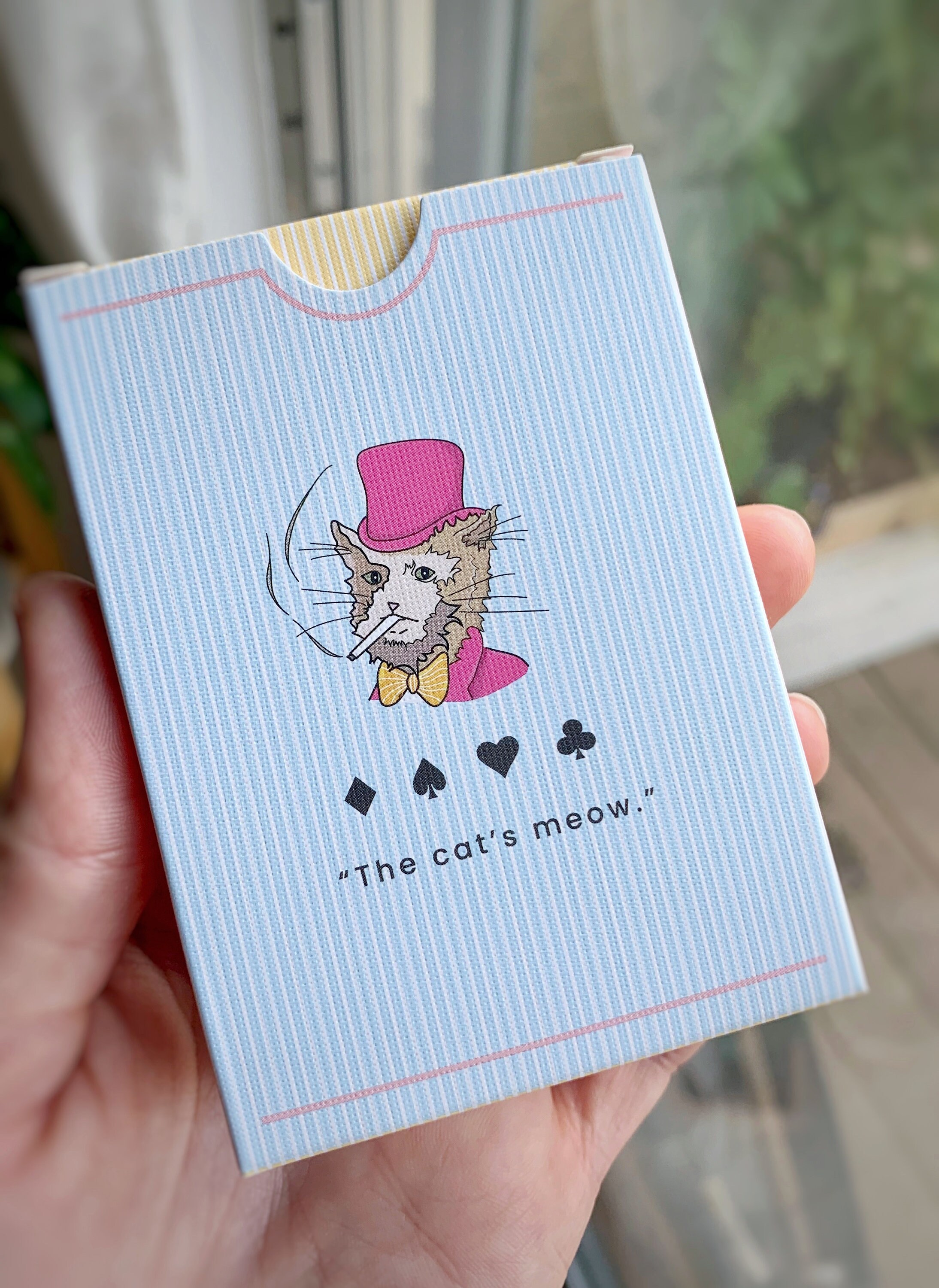 Dapper Catsトランプ© | イラスト入り猫ポーカーデッキ | 猫好きの方への面白いギフト | ユニークなカードゲーム - Etsy 日本