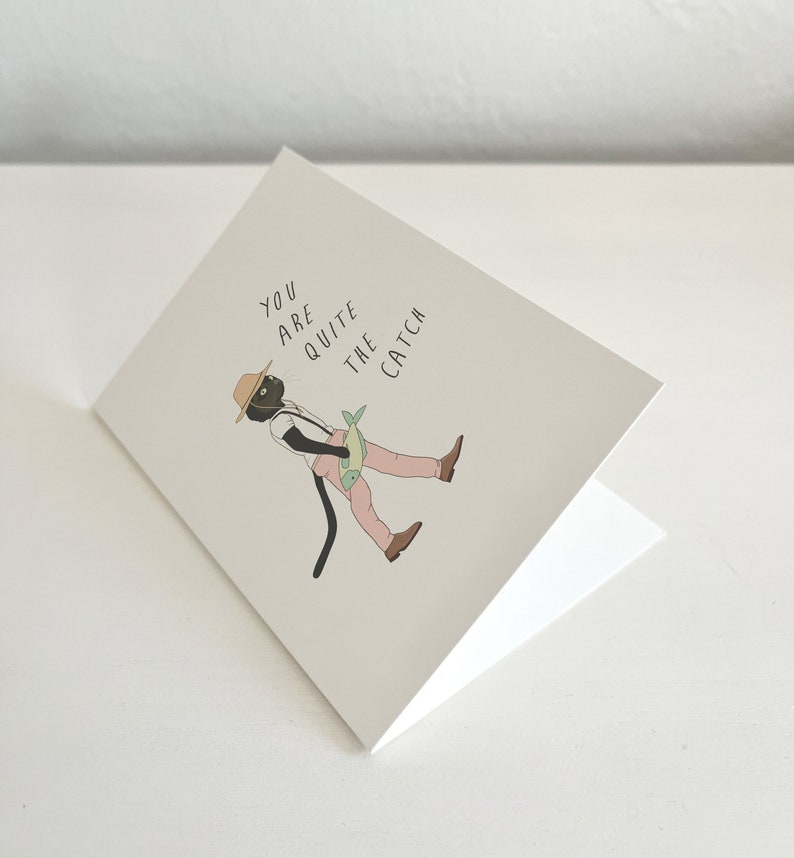 You are Quite the Catch Greeting Card Husband Birthday Card Wife Gift Fishing Gifts for Men Funny Greeting Card image 5