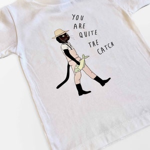 Cat Lover You Are Quite the Catch Toddler Graphic Tee Pet Lover Shirts Trendy Outfits for Kids Cute Pet Kids Tee image 5