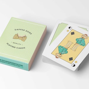 Dapper Dogs Playing Cards© Dog lover Playing Cards, Poker Cards with dog designs, dog cards for game nigh, gifts for pet lovers image 7