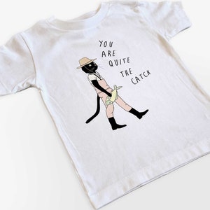 Cat Lover You Are Quite the Catch Toddler Graphic Tee Pet Lover Shirts Trendy Outfits for Kids Cute Pet Kids Tee image 4