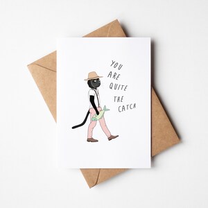 You are Quite the Catch Greeting Card Husband Birthday Card Wife Gift Fishing Gifts for Men Funny Greeting Card image 3