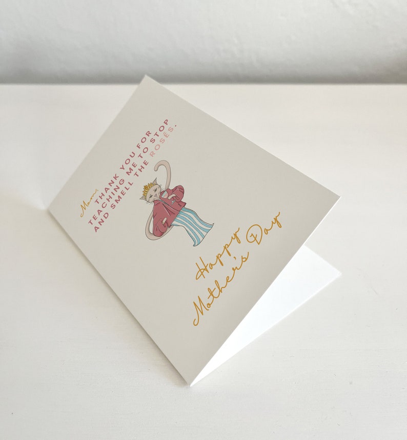 Mothers Day Card Mothers Day Gift from Daughter Thank you Mom Gift Funny Greeting Card image 5