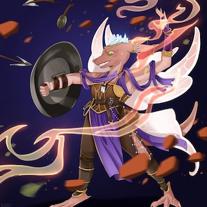 Custom Character Commission: DnD, Sci-Fi, MMO, TTRPG, Daggerheart, role play, RP , oc, fantasy image 12