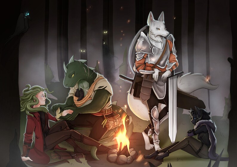 Custom Character Commission: DnD, Sci-Fi, MMO, TTRPG, Daggerheart, role play, RP , oc, fantasy image 7
