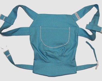 Doll Carrier Dot Turquoise White