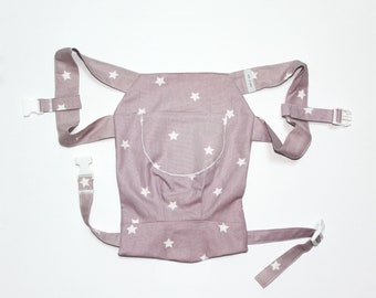 Doll carrier stars old pink