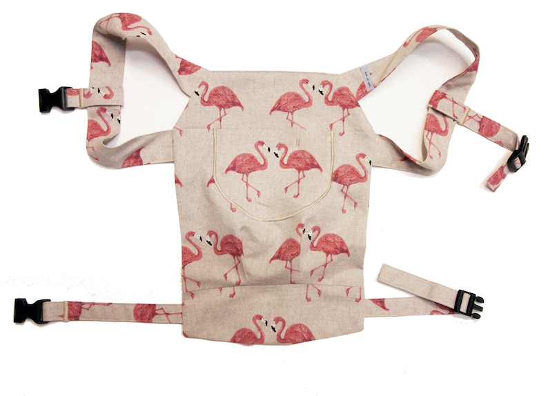 Flamingo doll carrier image 1