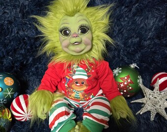 Grinch doll inspired