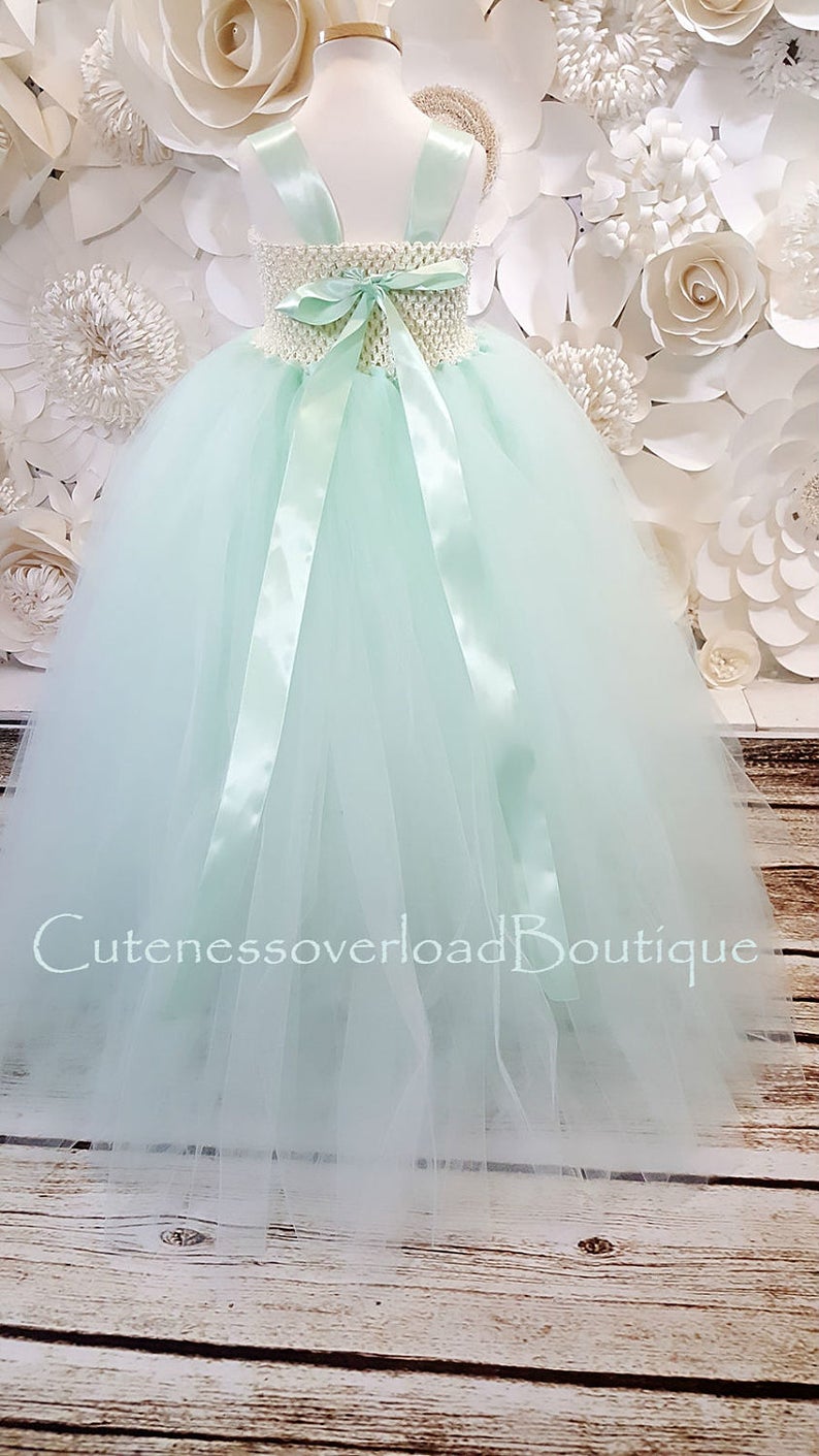 Mint Flower Girl Tutu Dress-Mint Tutu Dress-Mint Girl Tutu-Mint Flower Girl-Mint Wedding Tutu.Mint Tutu.Mint dress.