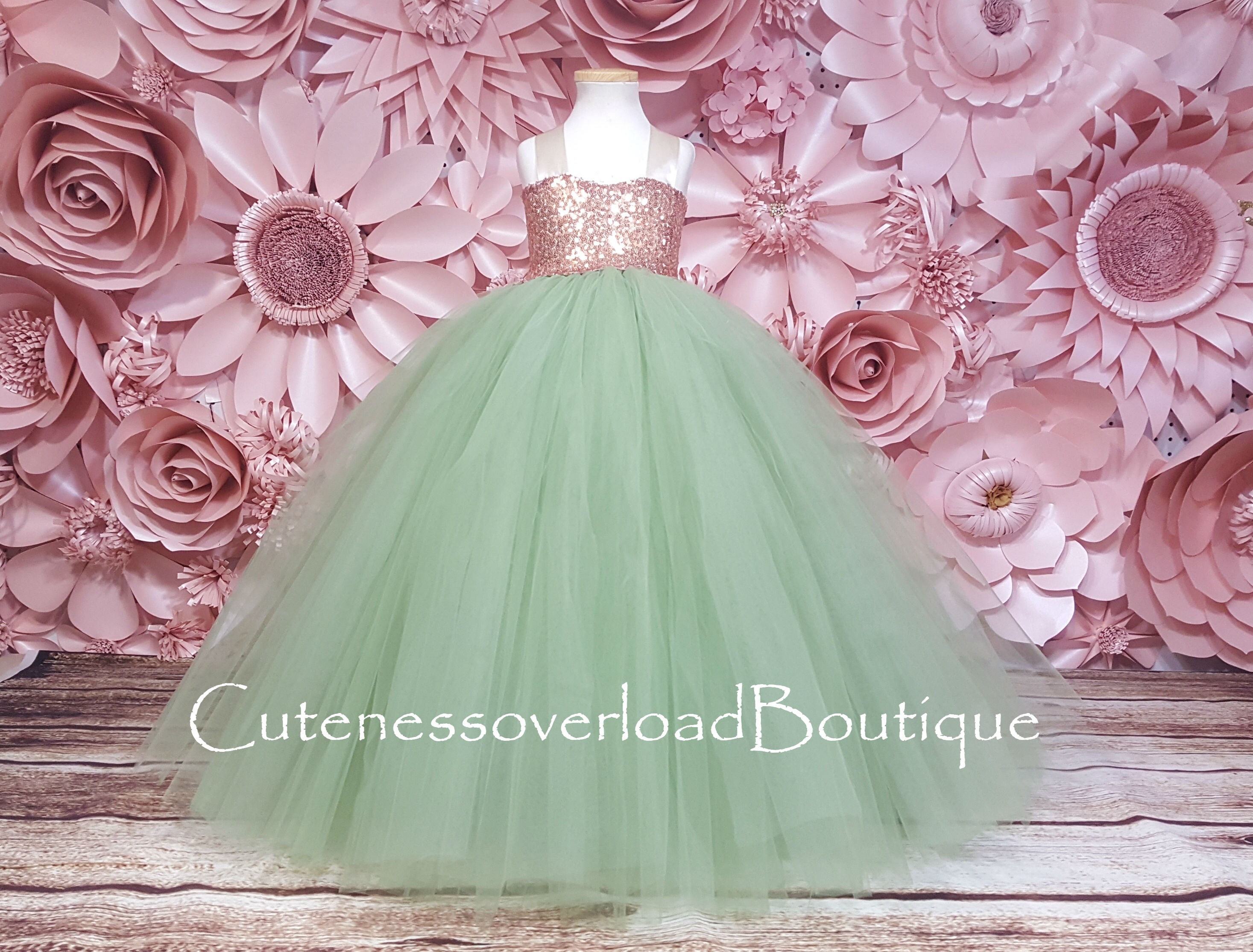 Sage Green Girl Tutusage Green Dresssage Green Tutu Etsy