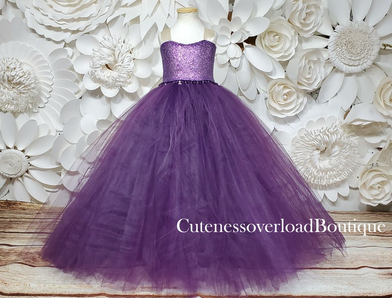 Eggplant Flower Girl DressPlum TutuEggplant Girl DressPlum Etsy