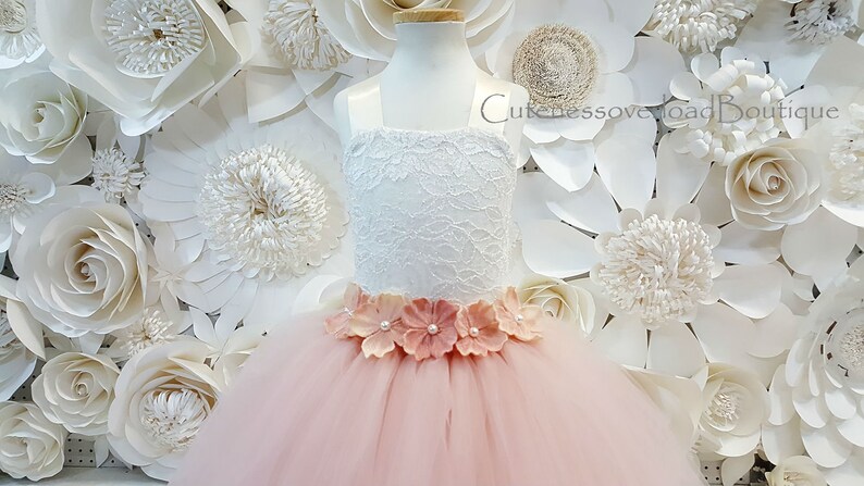 Blush Bride Dress-Blush Dress-Blush Tutu Dress-Blush Flower Girl Tutu Dress-Blush Flower Girl Dress-Blush Birthday Tutu-Blush Girl Dress.
