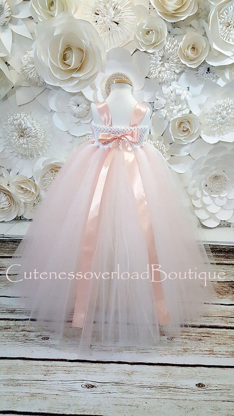 Blush Flower Girl Tutu Dressblush Tutu Dressblush Girl Etsy