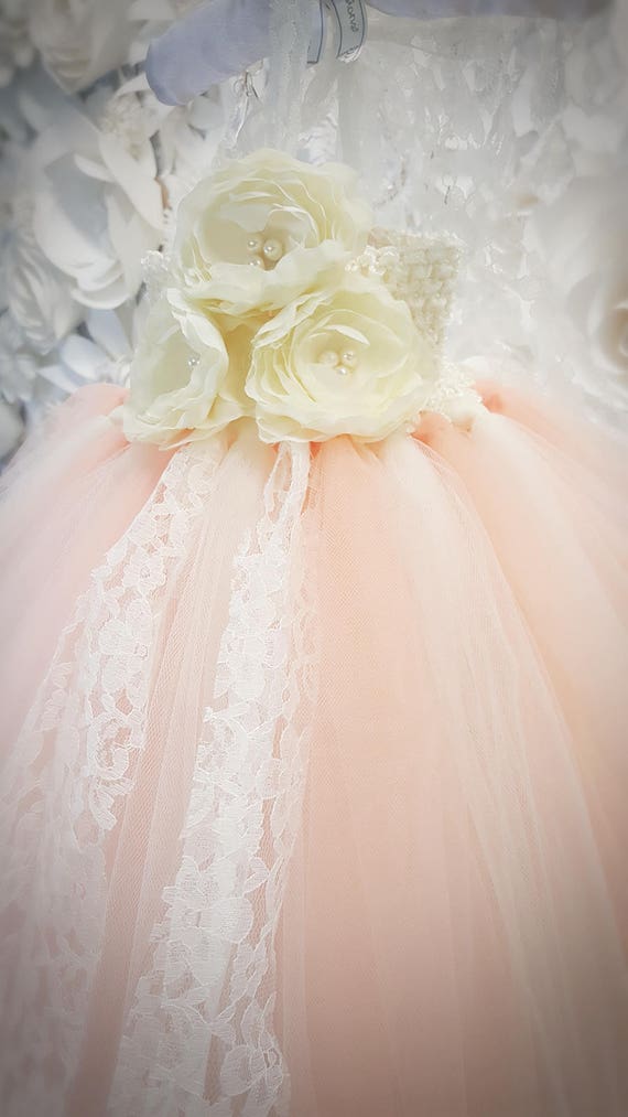 peach tutu dress