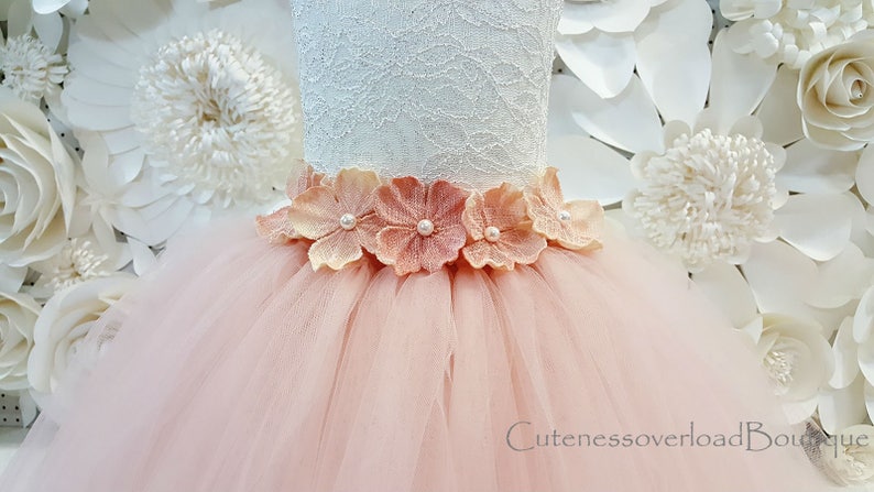 Blush Bride Dress-Blush Dress-Blush Tutu Dress-Blush Flower Girl Tutu Dress-Blush Flower Girl Dress-Blush Birthday Tutu-Blush Girl Dress.