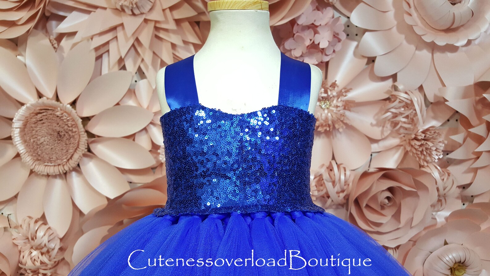 Royal Blue Flower Girl Dressroyal Blue Dressroyal Blue Tulle Etsy