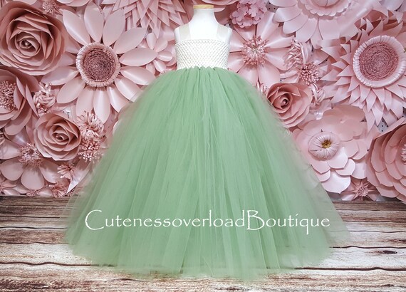 Sage green tutu dress Clearance