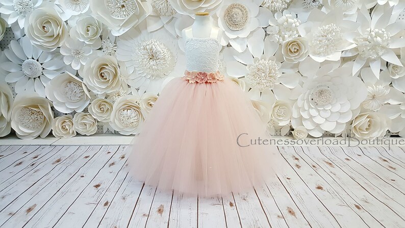Blush Bride Dress-Blush Dress-Blush Tutu Dress-Blush Flower Girl Tutu Dress-Blush Flower Girl Dress-Blush Birthday Tutu-Blush Girl Dress.