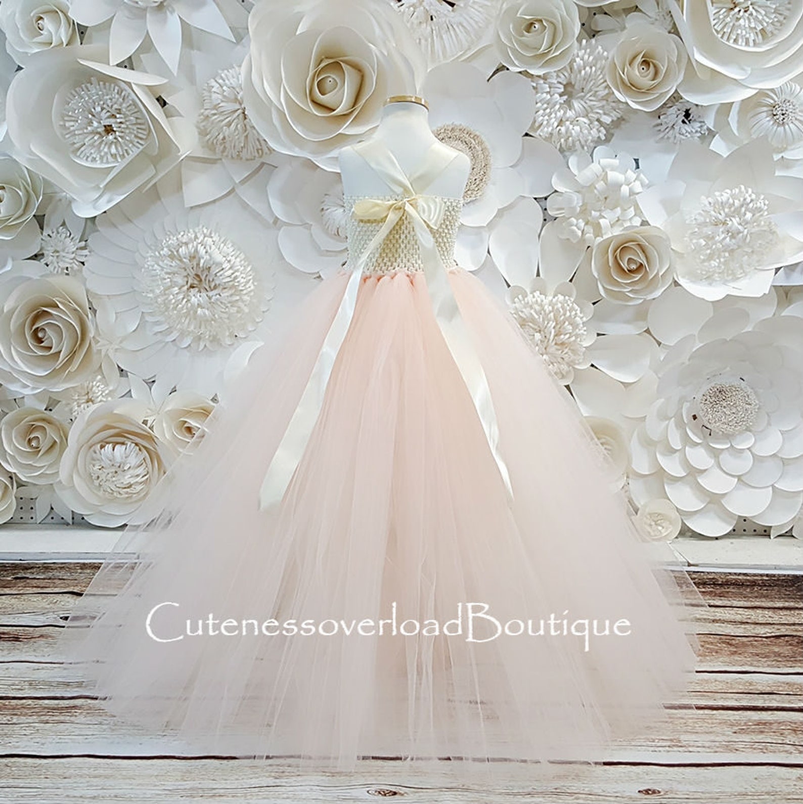 Blush Pink Flower Girl Tutu Dressblush Tutu Dressblush Etsy