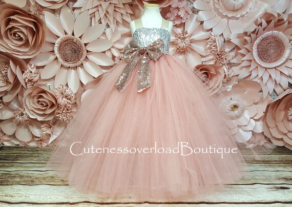 rose gold and ivory wedding dress