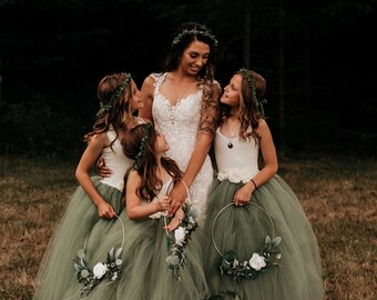 Sage Flower Girl - Etsy