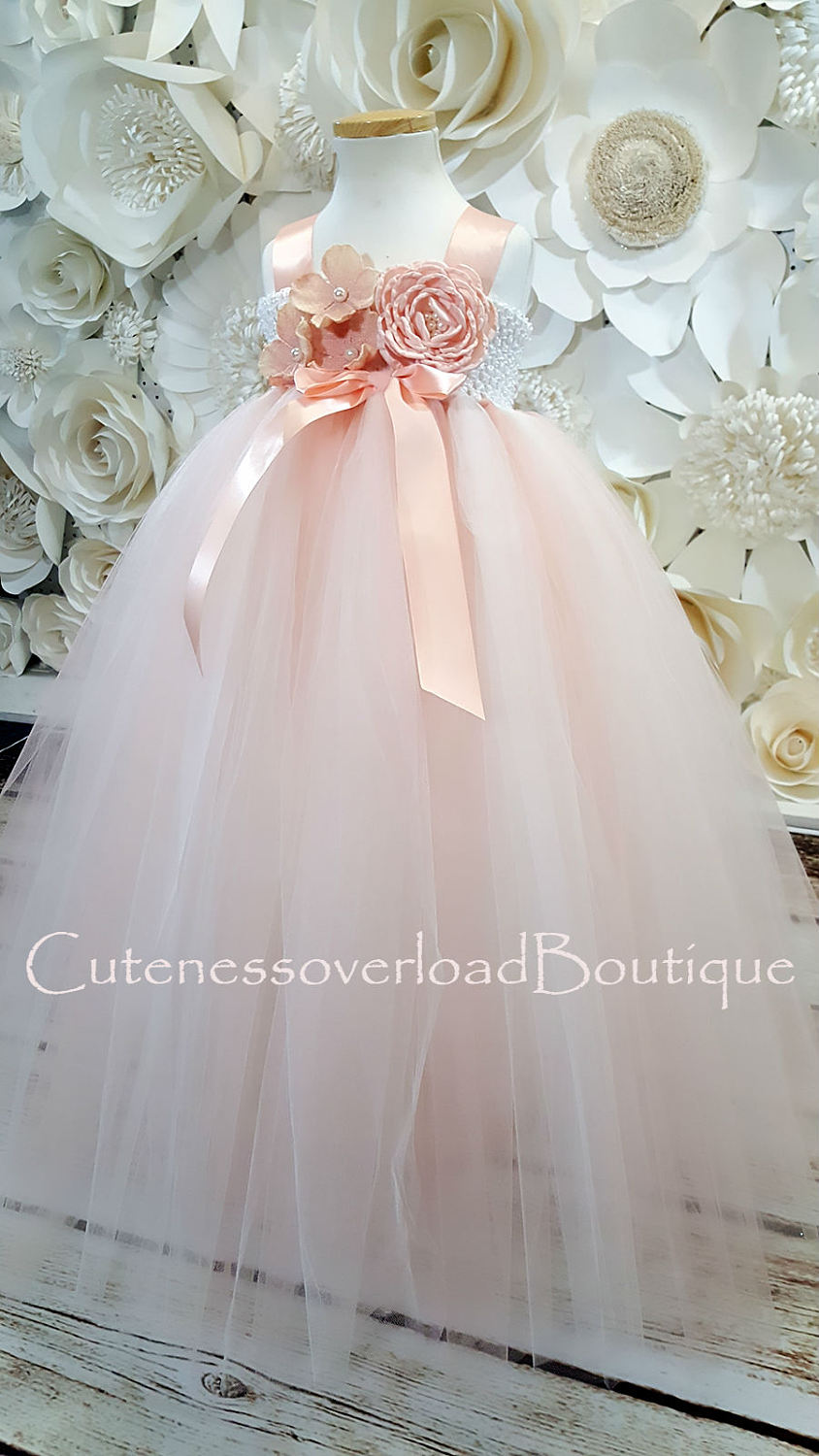 Blush Flower Girl Tutu DressBlush Tutu DressBlush Girl Etsy