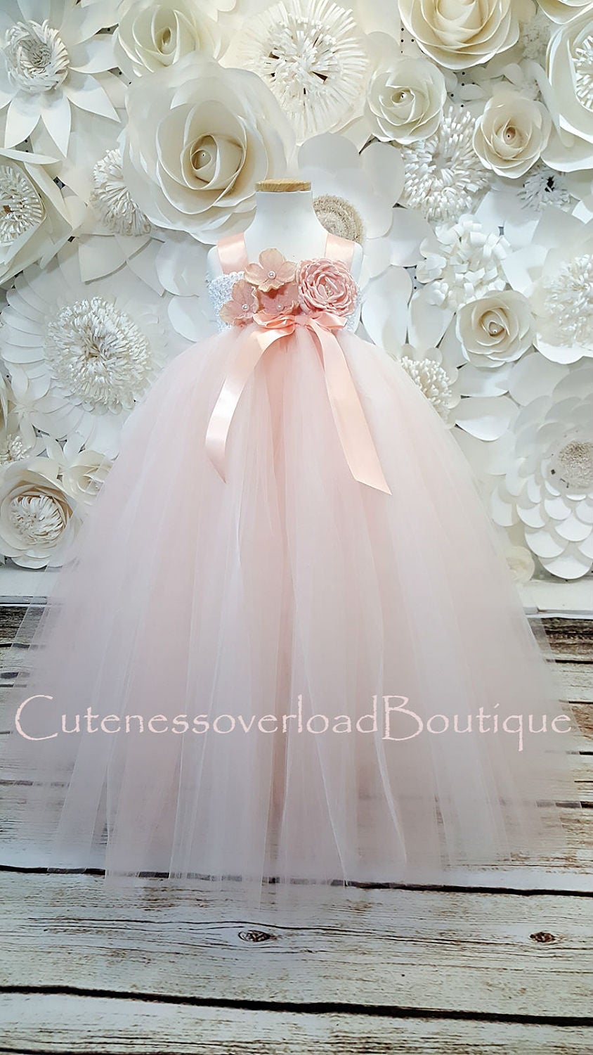Blush Flower Girl Tutu DressBlush Tutu DressBlush Girl Etsy