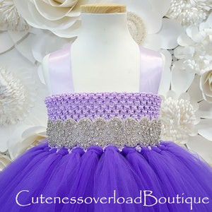 regency purple flower girl dresses