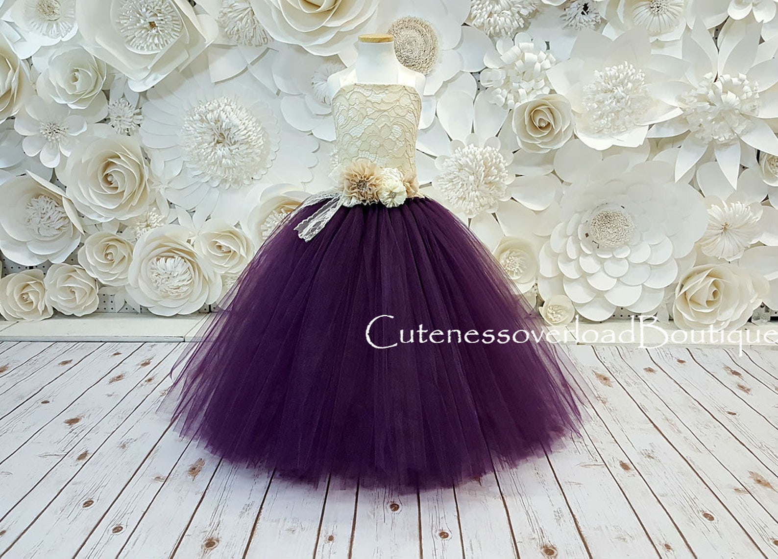 Eggplant Dress-Eggplant Wedding Tutu Dress-Eggplant Tutu | Etsy