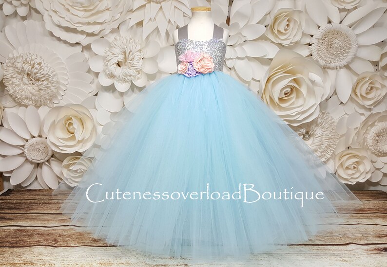 flower girl dresses ice blue