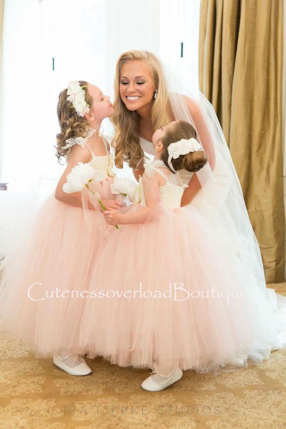 taupe blush flower girl dresses