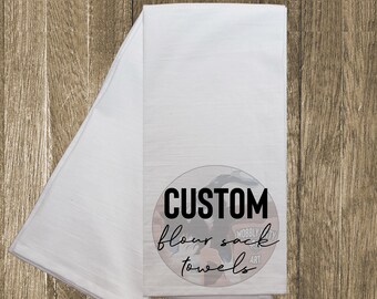 Custom Flour Sack Etsy