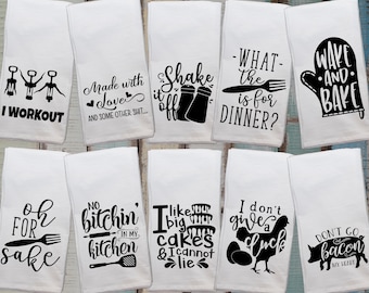 Funny Towels, Kitchen Towel, 32 Kitchen Design Puns, Flour Sack, Funny  Kitchen Towel, Dish Towel, Tea Towel, Hostess Gift, Song Lyric Towel 