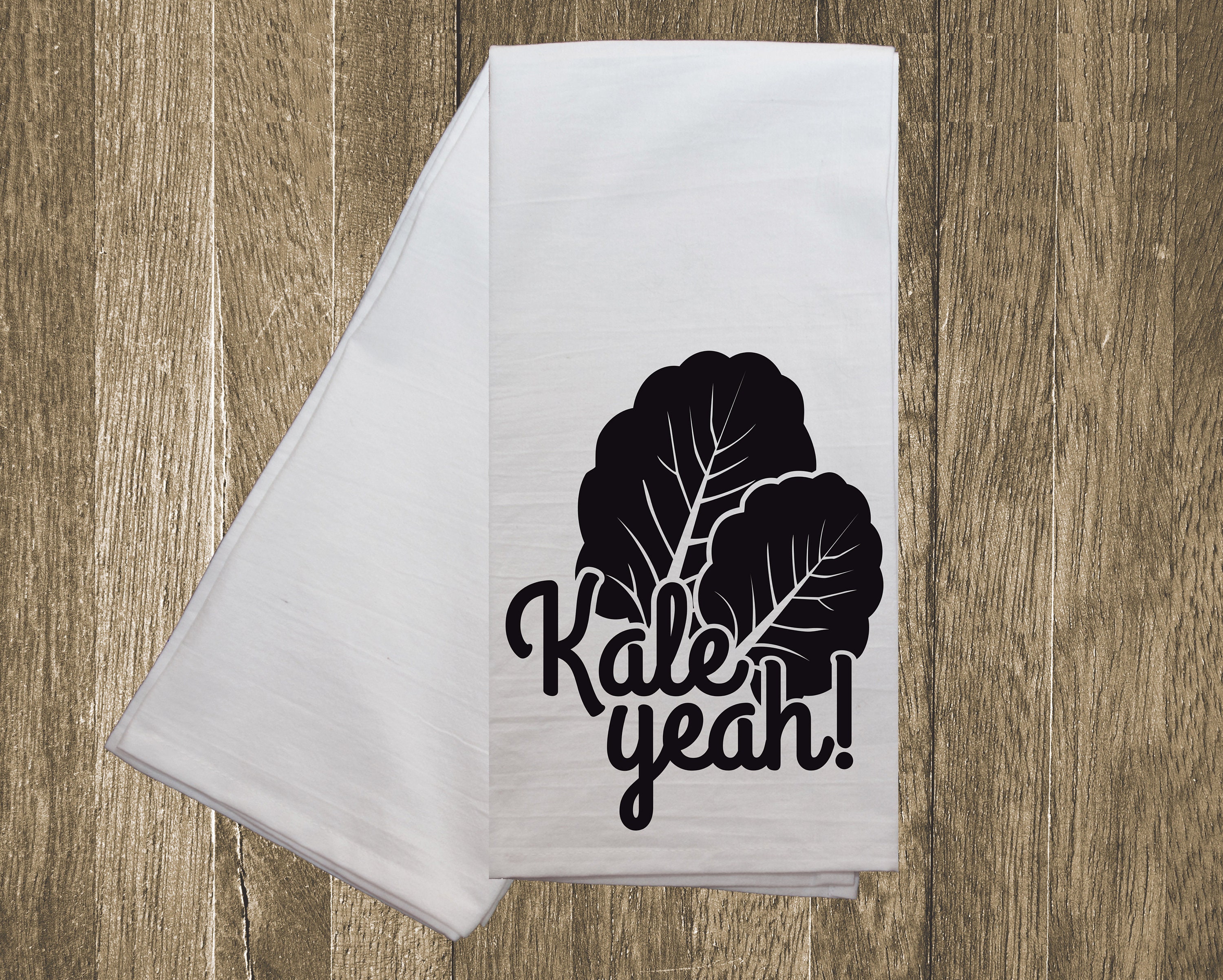 Oh Kale Yeah funny kitchen towel – Team Blonde